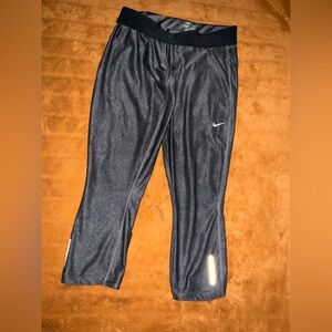 Nike Dri Fit Relay Printed Running Capri Tights Active‎ Womens Small